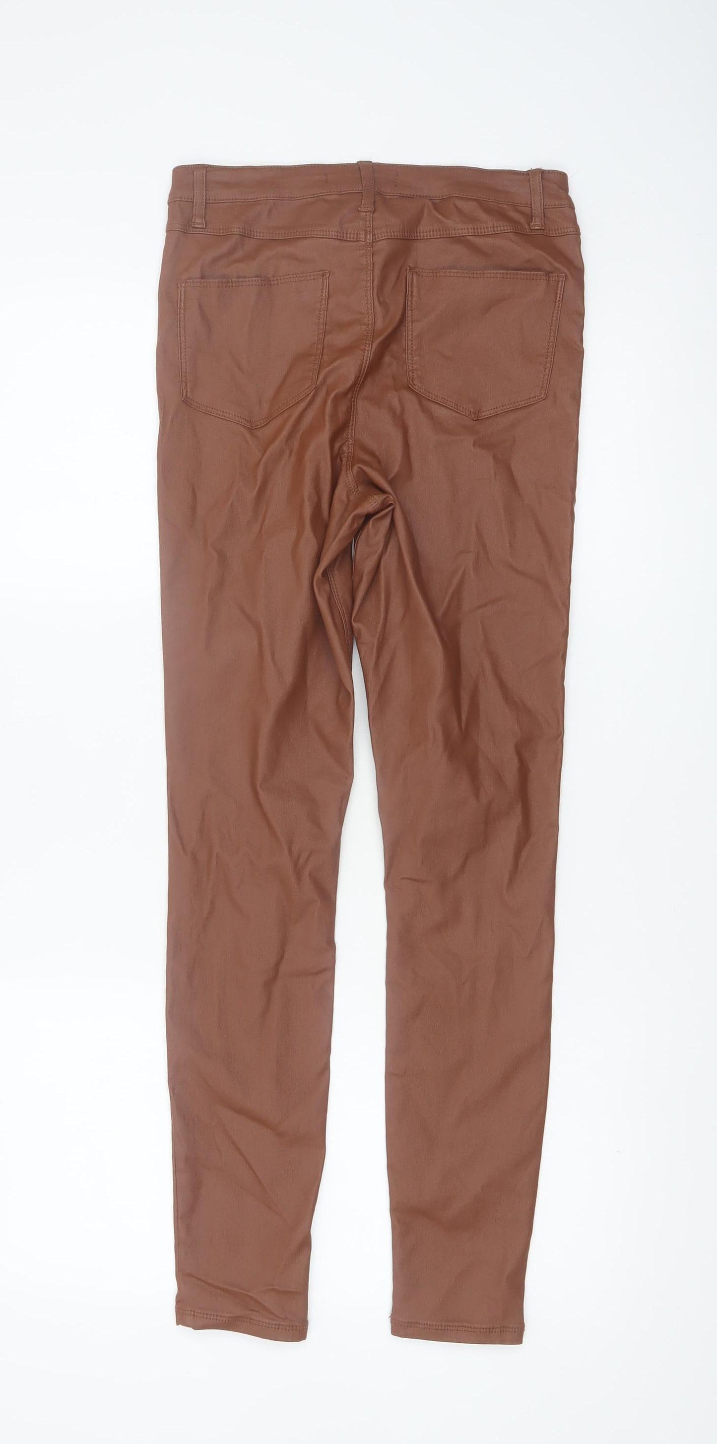 Denim Co Women’s Brown Stretch Jegging Skinny Trousers Size 10