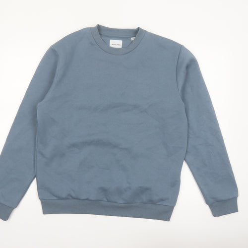 Jack & Jones Men’s Blue Crew Neck Pullover Sweatshirt Size M