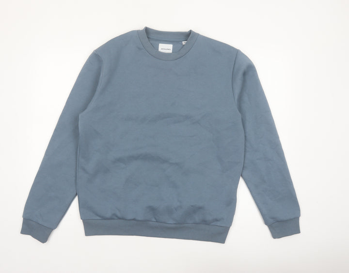Jack & Jones Men’s Blue Crew Neck Pullover Sweatshirt Size M