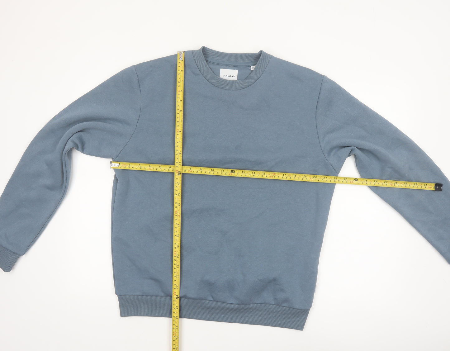 Jack & Jones Men’s Blue Crew Neck Pullover Sweatshirt Size M