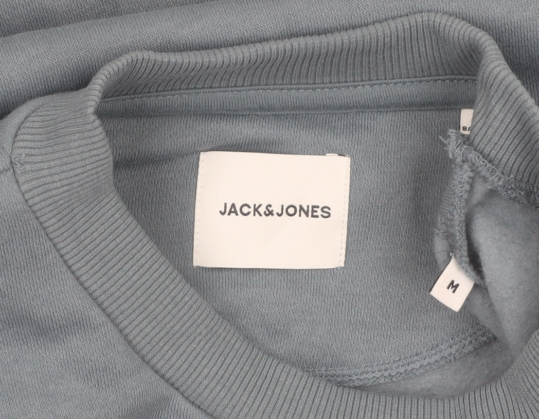 Jack & Jones Men’s Blue Crew Neck Pullover Sweatshirt Size M
