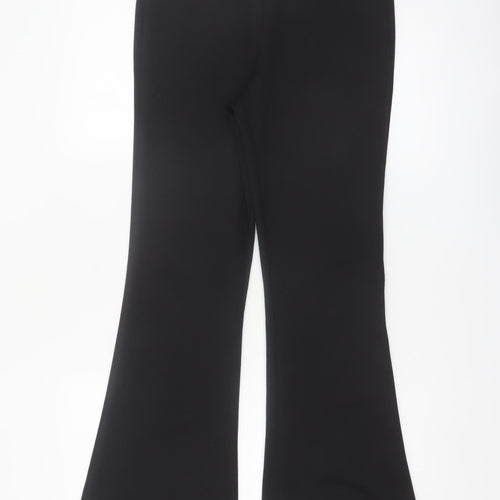 New Look Women Black Flared Stretch Trousers UK 10