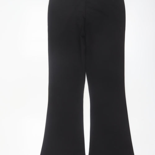New Look Women Black Flared Stretch Trousers UK 10
