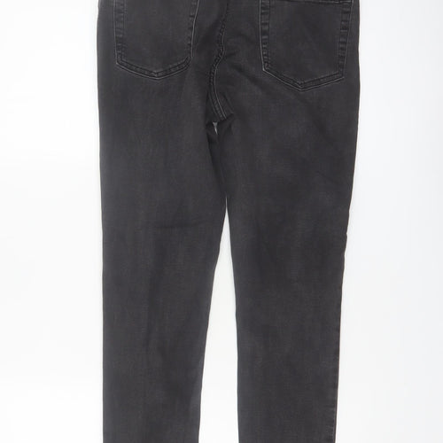 Primark Women Black Skinny Jeans Size 14 Mid Rise Stretch Denim