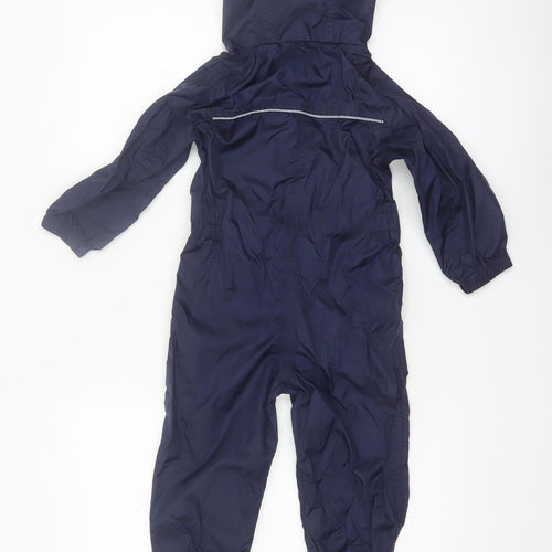 Regatta Boys Blue Waterproof Hooded Snowsuit 2-3 Years