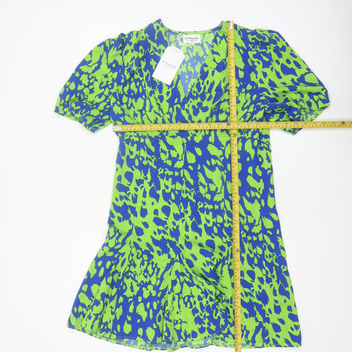 Retro&Icone Women’s Multicoloured M Fit & Flare Short Sleeve Dress