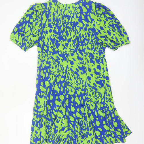 Retro&Icone Women’s Multicoloured M Fit & Flare Short Sleeve Dress