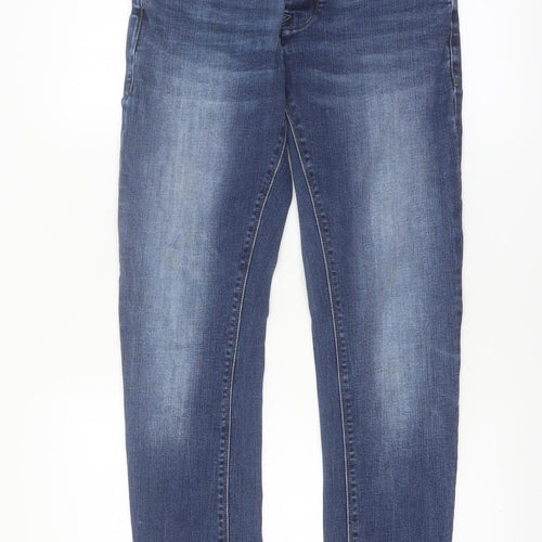 Redefined Rebel Men's Blue Slim Fit Denim Jeans 30R Medium Wash