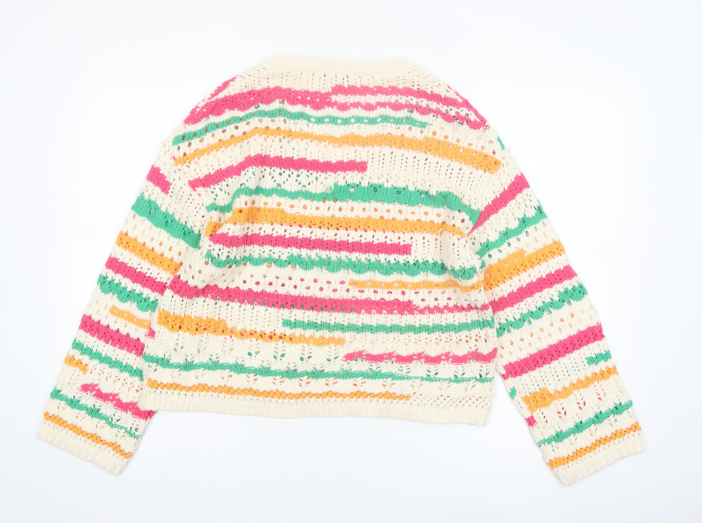 Next Women’s Multicoloured V-Neck Knit Jumper Size M