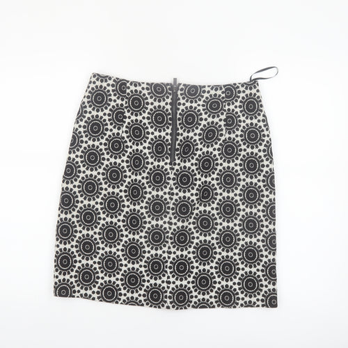 Marks and Spencer Women's Black Geometric Pencil Skirt Size 10