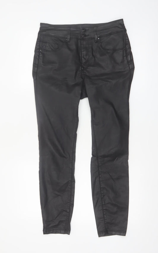 Salsa Womens Black Slim Fit Jegging Style Stretch Trousers Size 10