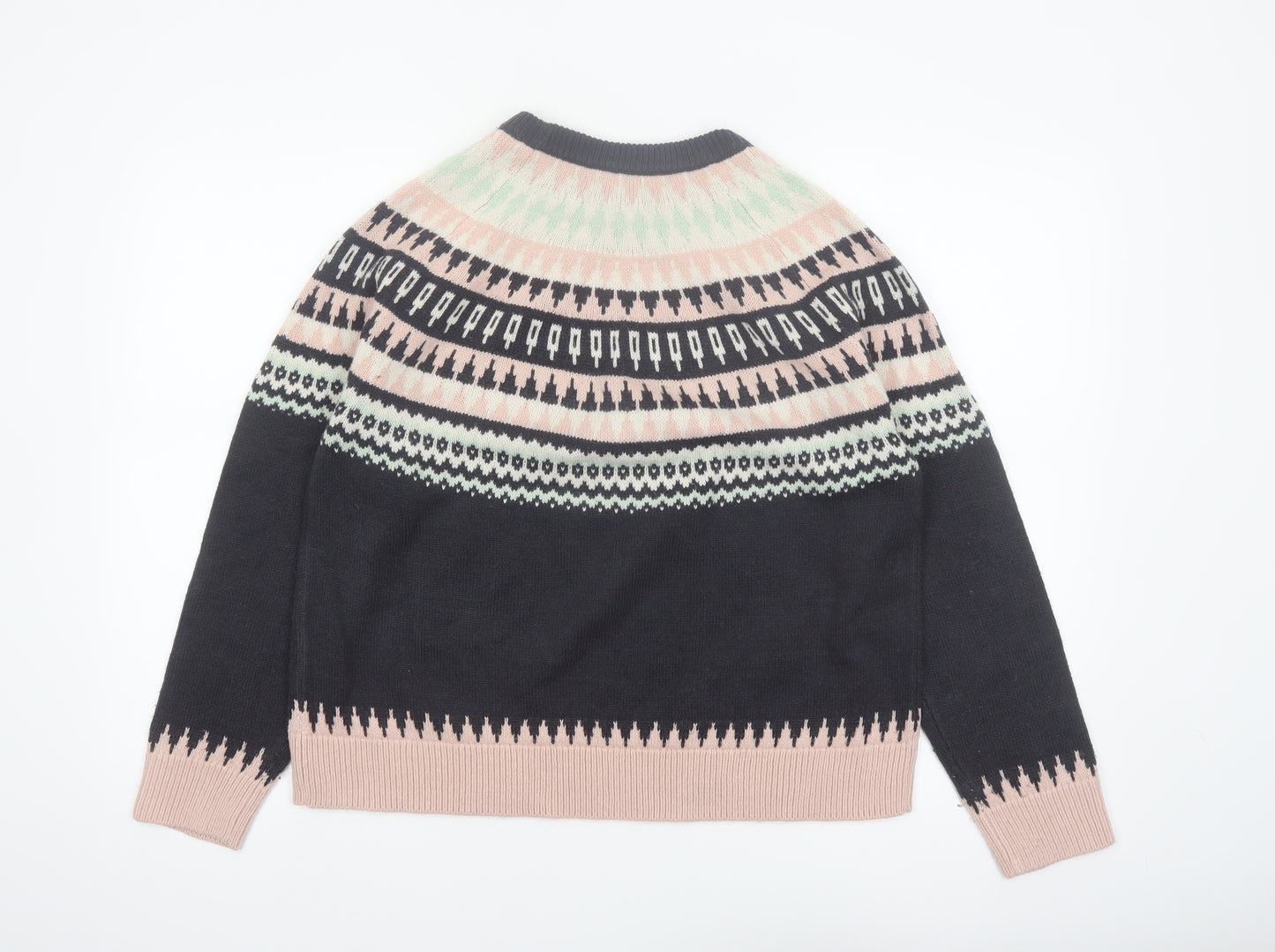 ONLY Women’s Multicoloured Fair Isle Knit Jumper L