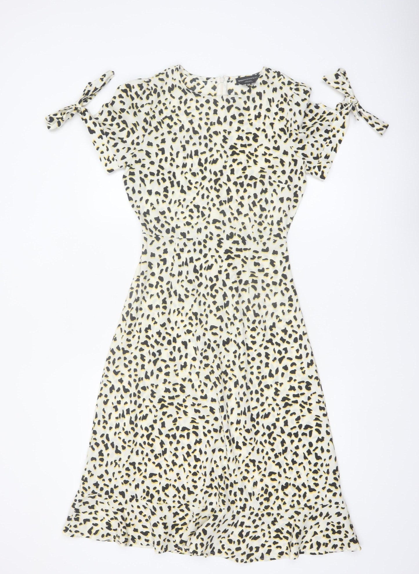 Wednesday's Girl Women's Multicoloured XS A-Line Animal Print Dress