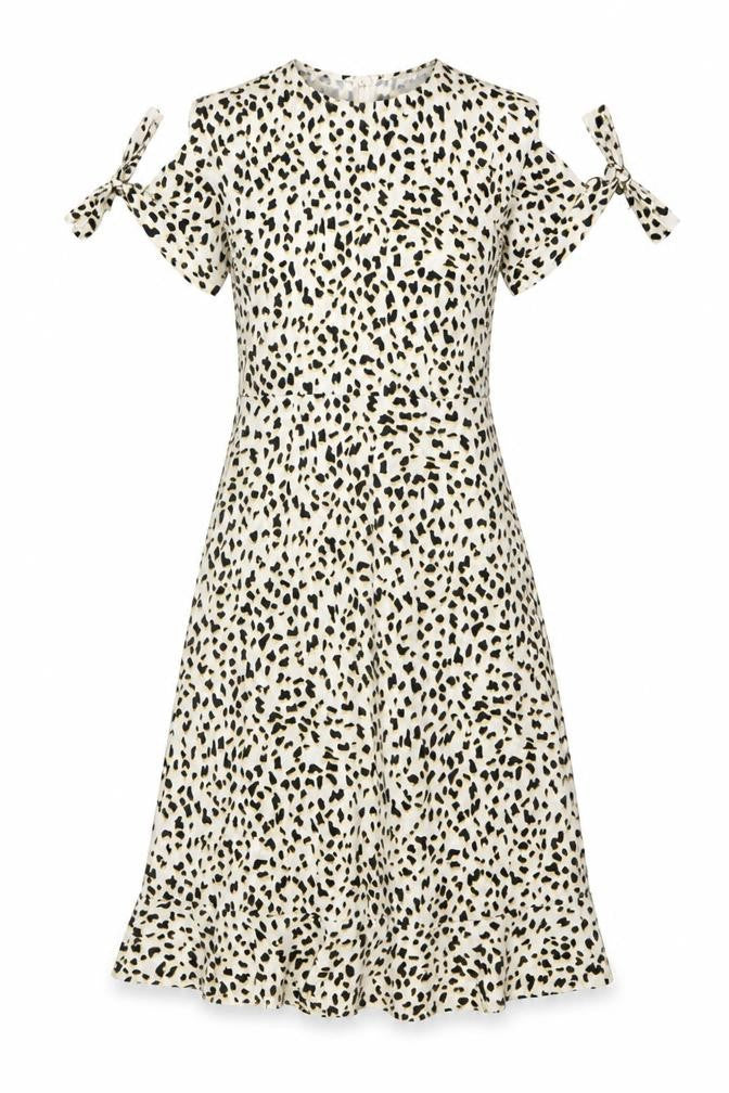 Wednesday's Girl Women's Multicoloured XS A-Line Animal Print Dress