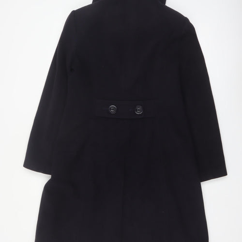 Laura Ashley Women's Navy Wool Cashmere Blend Long Coat UK 12