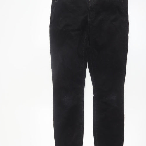 Gap 1969 Women Black Skinny Corduroy Trousers Size 12R