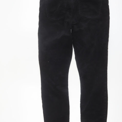 Gap 1969 Women Black Skinny Corduroy Trousers Size 12R