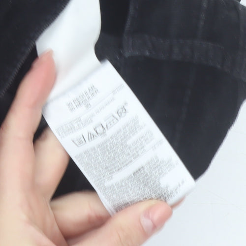Gap 1969 Women Black Skinny Corduroy Trousers Size 12R