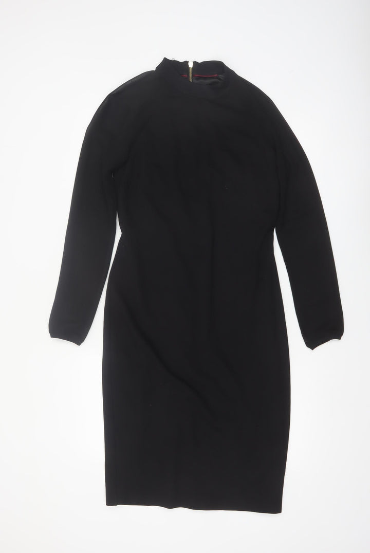 Ted Baker Women’s Black Size 12 Bodycon Knee Length Dress