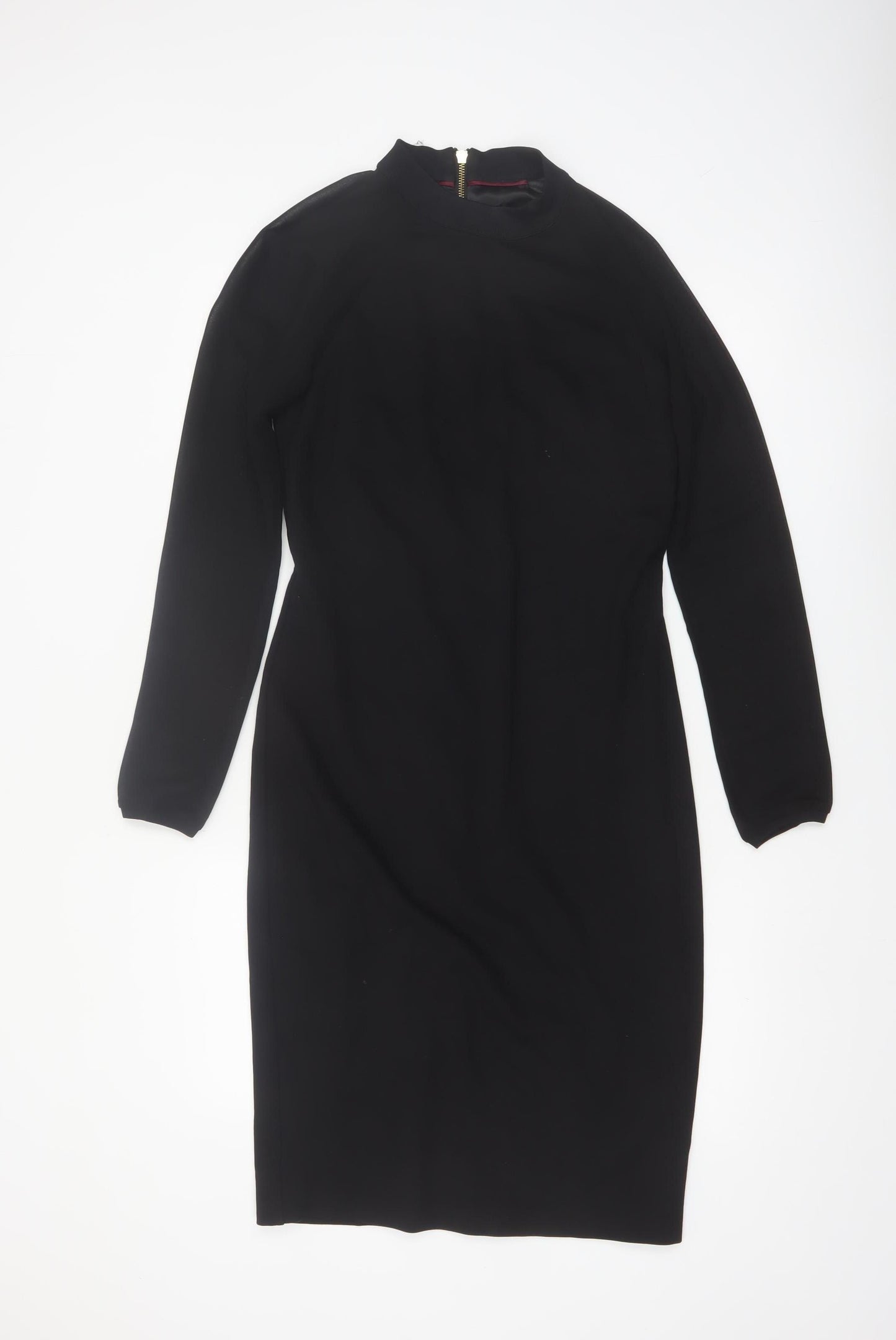 Ted Baker Women’s Black Size 12 Bodycon Knee Length Dress