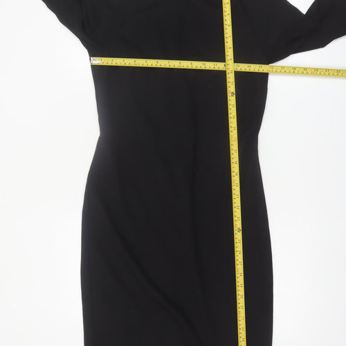 Ted Baker Women’s Black Size 12 Bodycon Knee Length Dress
