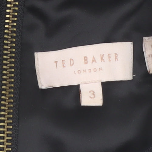 Ted Baker Women’s Black Size 12 Bodycon Knee Length Dress