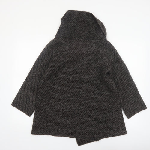 Max Studio Womens Grey Medium Chunky Knit Cardigan