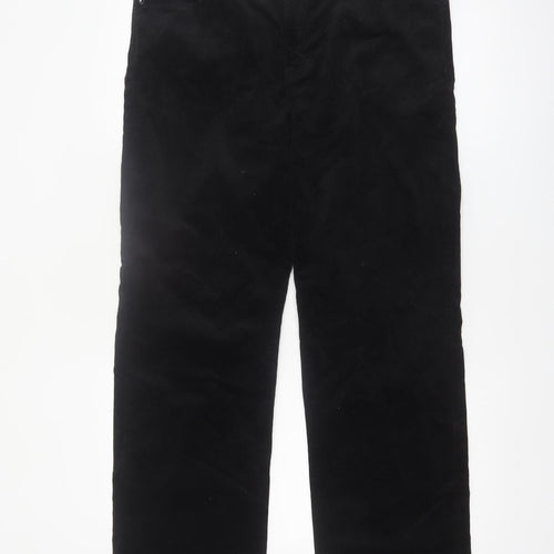 Salsa Jeans Womens Black Corduroy Slim Trousers Size 11 Regular