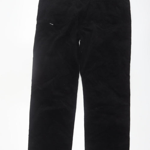 Salsa Jeans Womens Black Corduroy Slim Trousers Size 11 Regular
