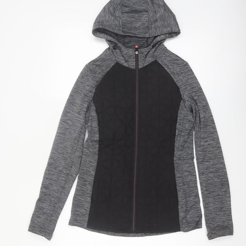 Dunnes Stores Performance Sport Women's Grey Black XS Full Zip Hoodie