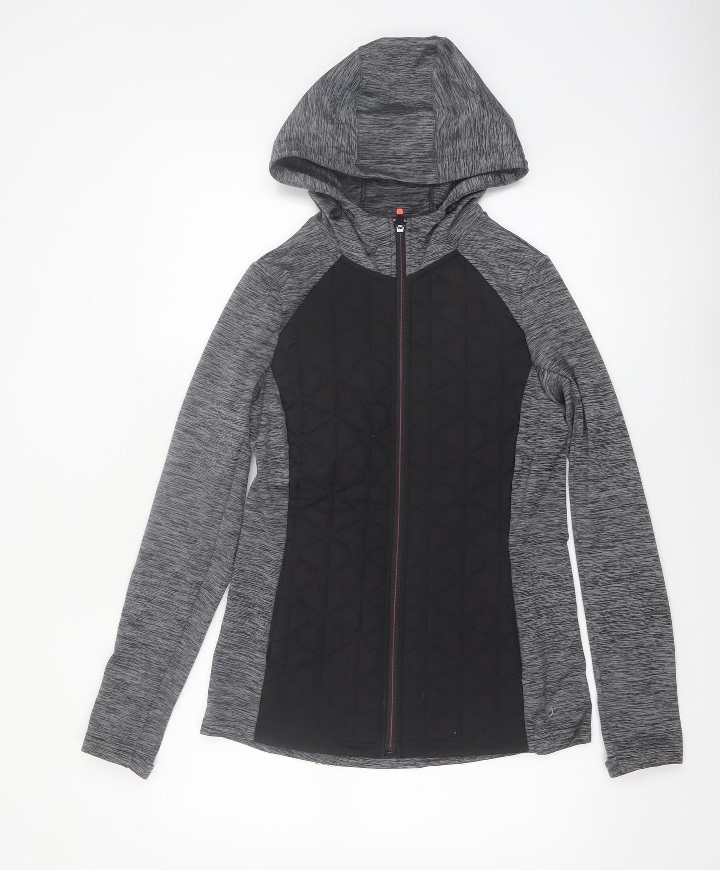 Dunnes Stores Performance Sport Women's Grey Black XS Full Zip Hoodie