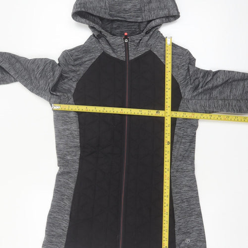 Dunnes Stores Performance Sport Women's Grey Black XS Full Zip Hoodie