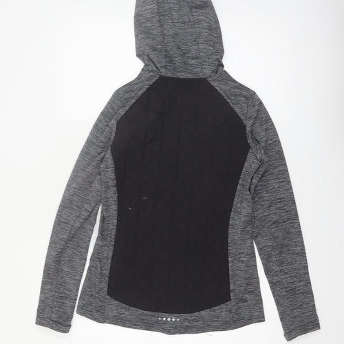 Dunnes Stores Performance Sport Women's Grey Black XS Full Zip Hoodie