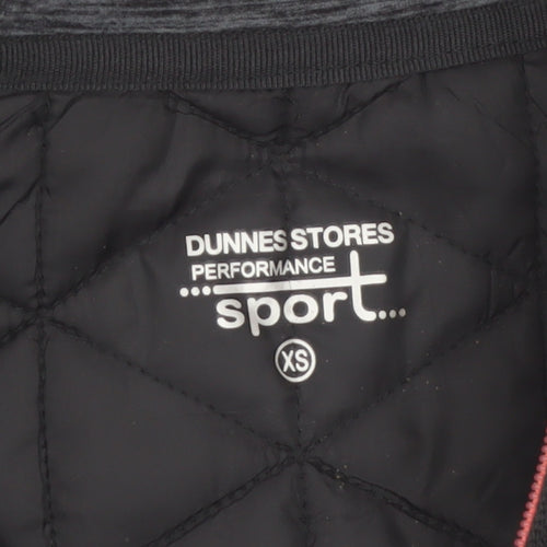 Dunnes Stores Performance Sport Women's Grey Black XS Full Zip Hoodie