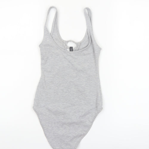 H&M Divided Women's Grey Lace Up Bodysuit XS