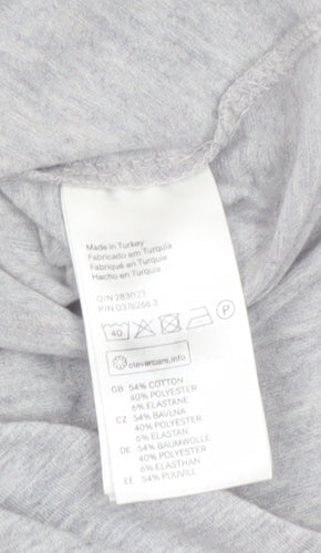 H&M Divided Women's Grey Lace Up Bodysuit XS