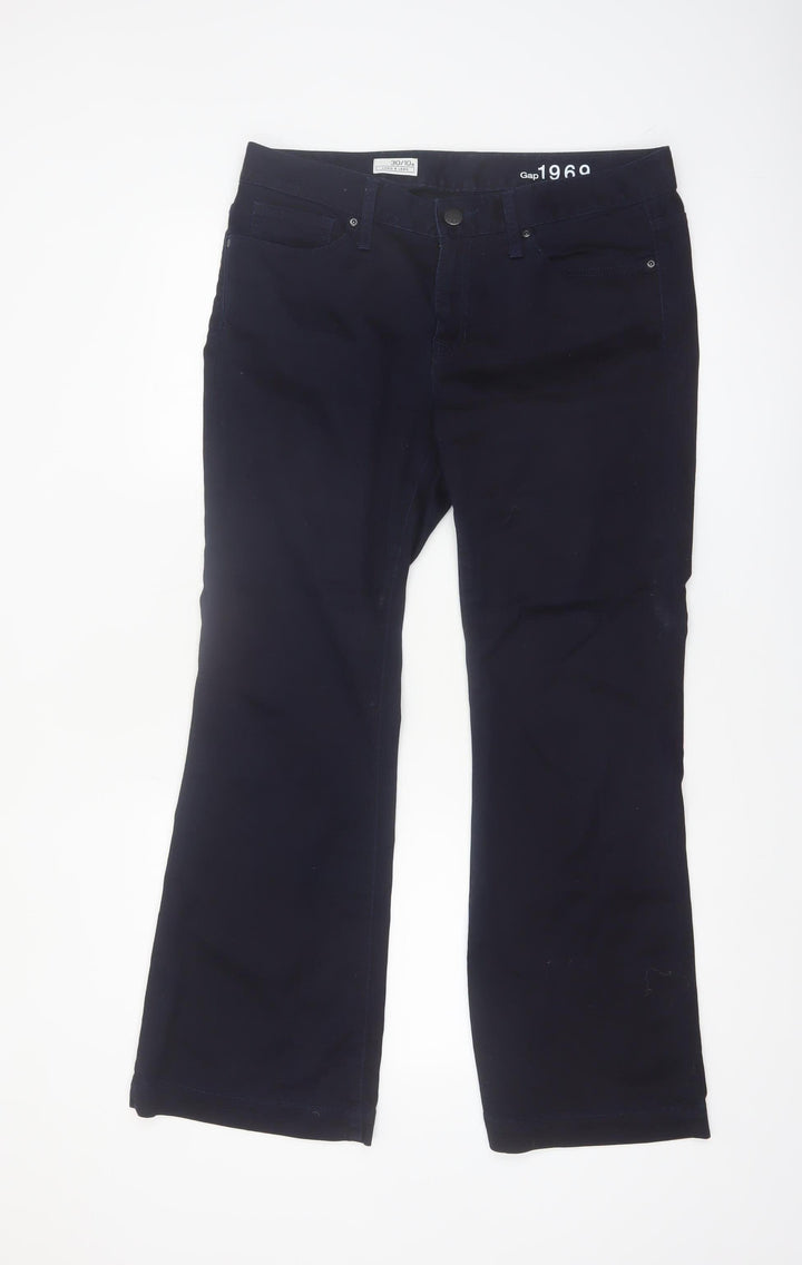 Gap 1969 Women's Blue Long & Lean Stretch Trousers Size 10