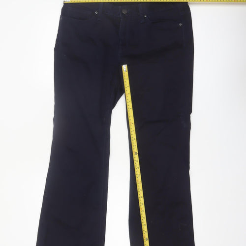 Gap 1969 Women's Blue Long & Lean Stretch Trousers Size 10