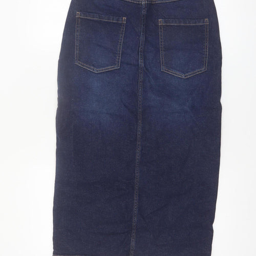 Dunnes Stores Women's Blue Denim Midi Pencil Skirt Size 8