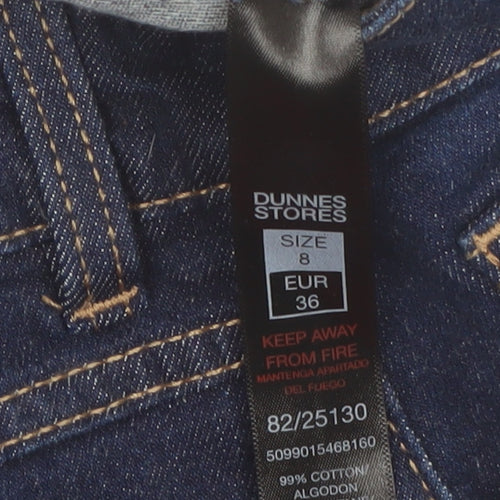 Dunnes Stores Women's Blue Denim Midi Pencil Skirt Size 8