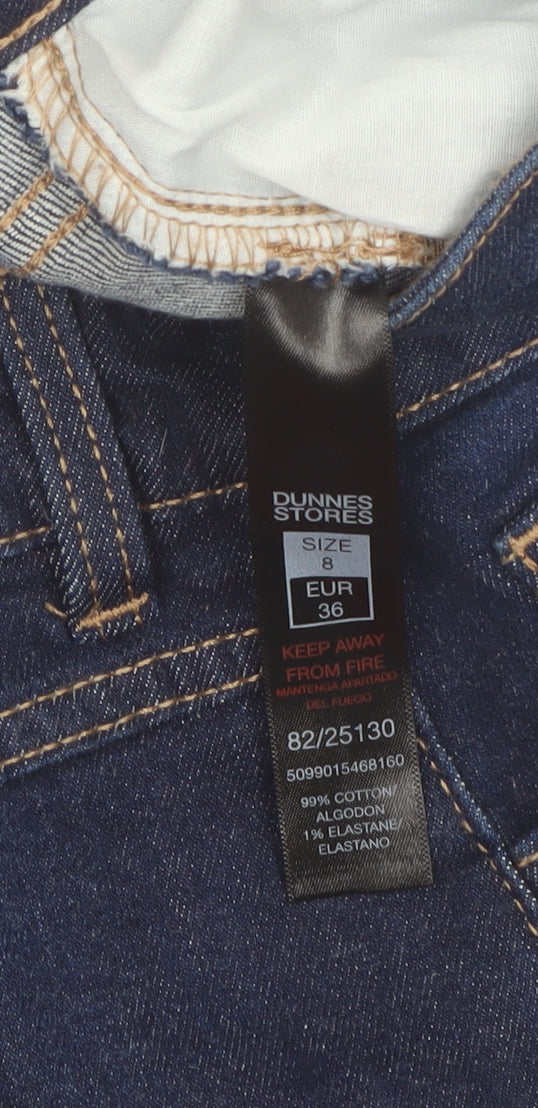 Dunnes Stores Women's Blue Denim Midi Pencil Skirt Size 8
