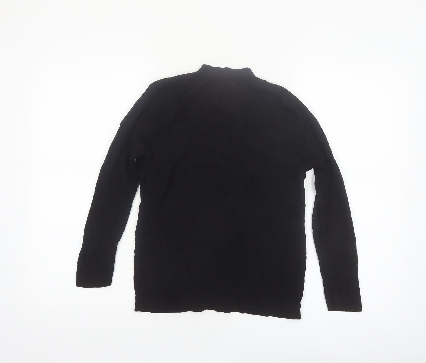 Belle Vere Women's Black Cotton Knit Cardigan Size 12