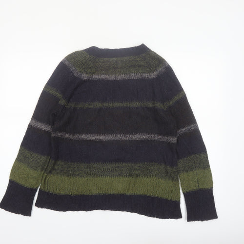 Jigsaw Women Multicoloured Striped Wool Blend Knit Jumper Size S