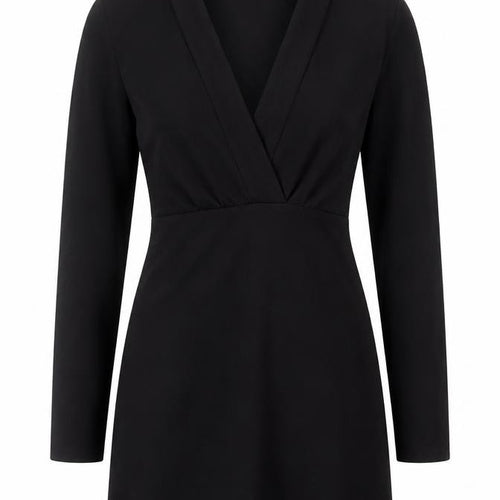ASOS Design Women’s Black Wrap Dress Long Sleeve Size 18