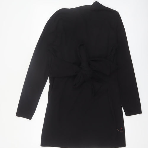 ASOS Design Women’s Black Wrap Dress Long Sleeve Size 18