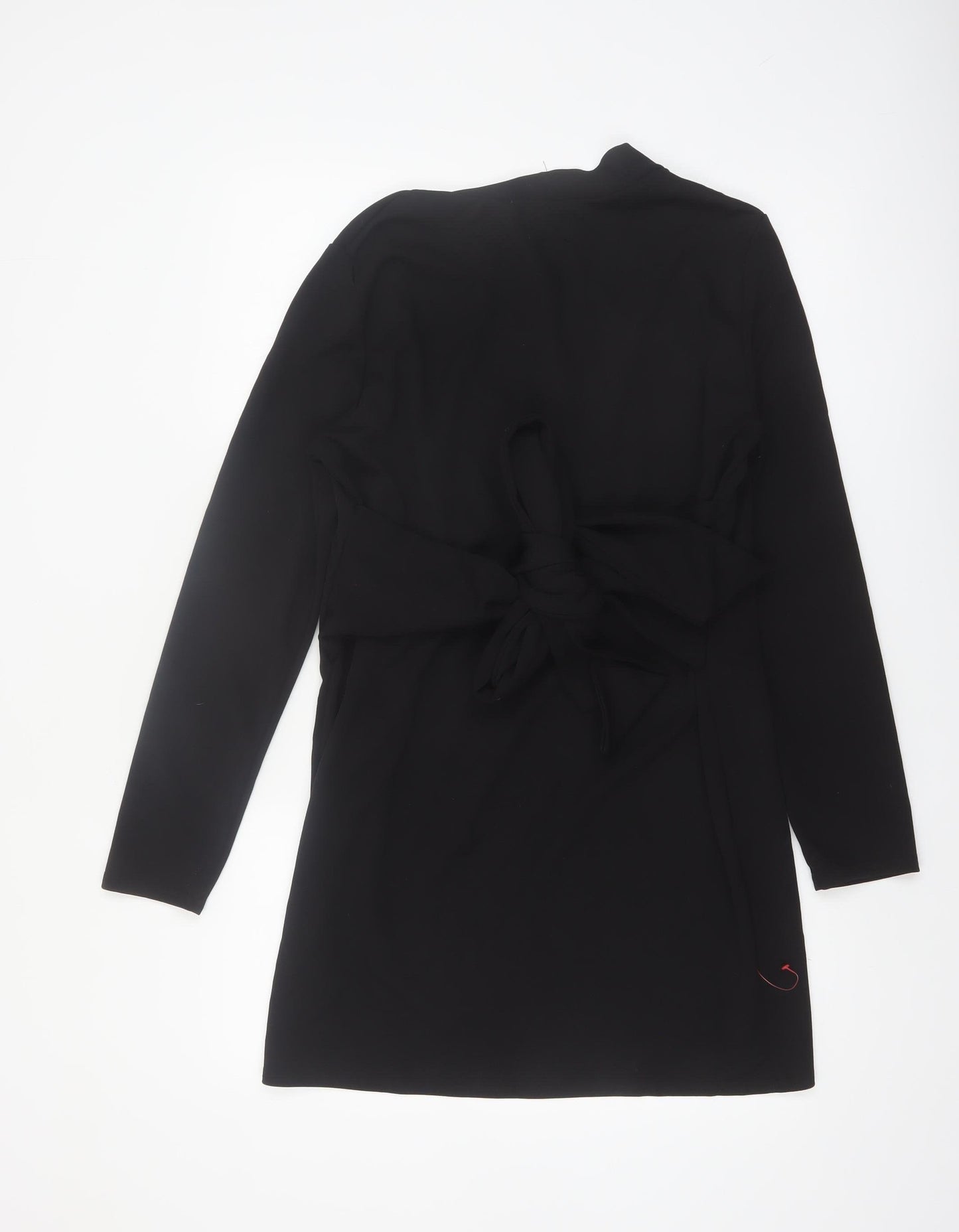 ASOS Design Women’s Black Wrap Dress Long Sleeve Size 18