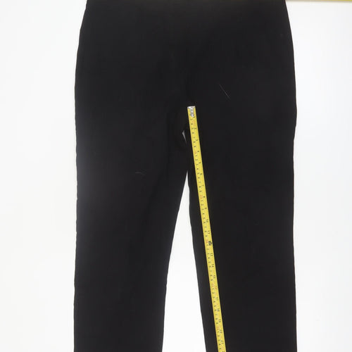 Dunnes Women Black L Stretch Slim Leg Jersey Trousers