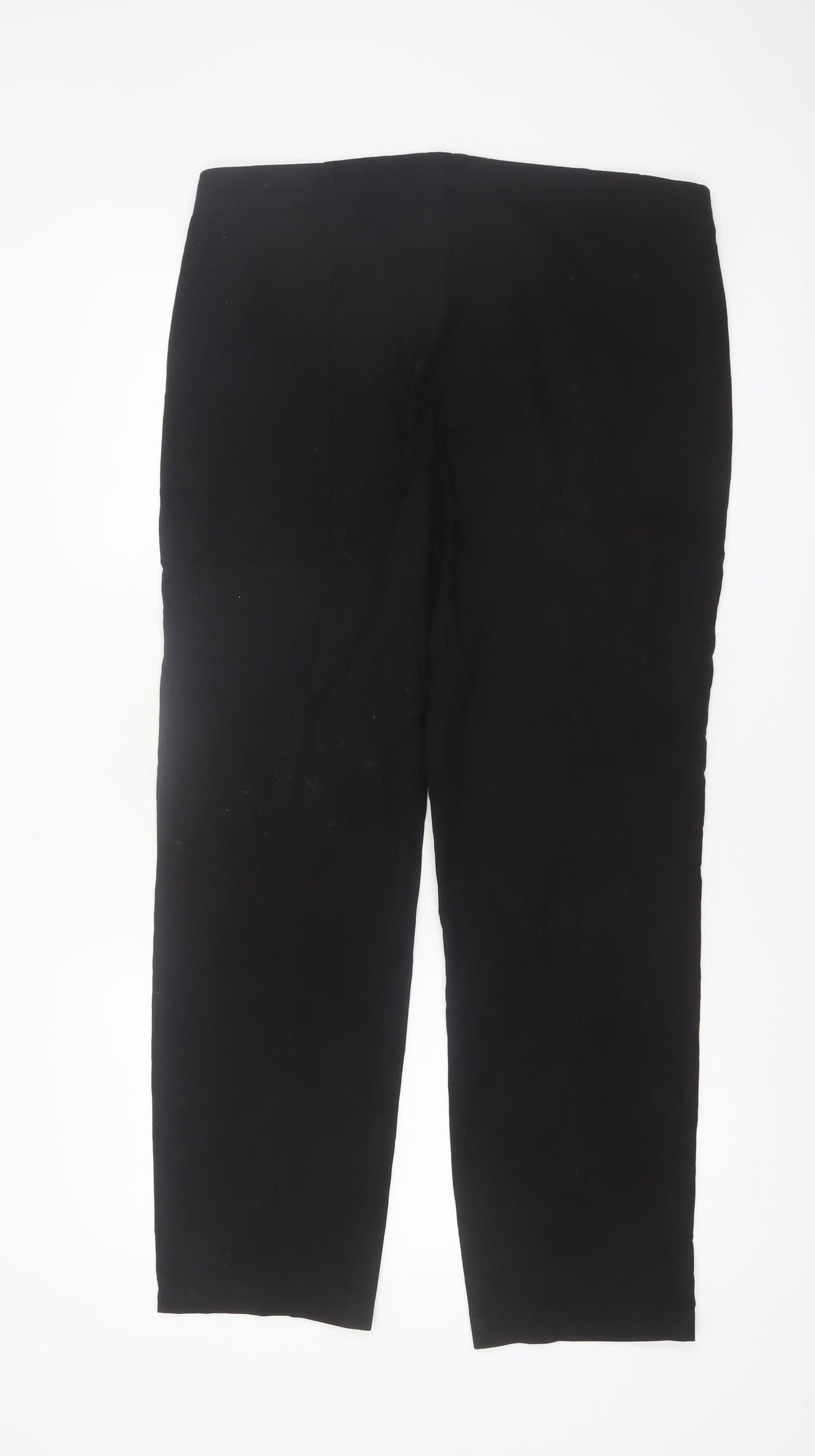 Dunnes Women Black L Stretch Slim Leg Jersey Trousers