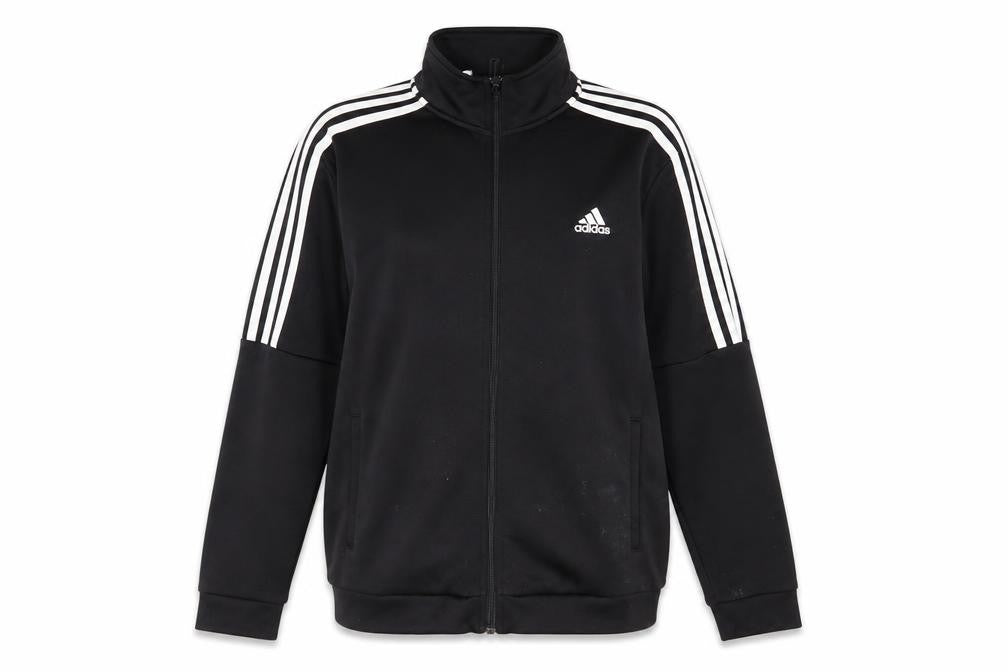 Front view of Adidas Women's Black Full Zip Basic Sports Jacket, size L