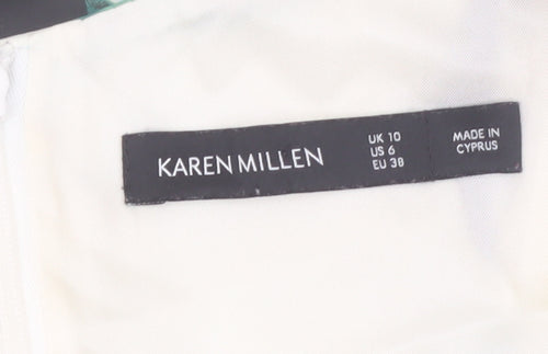 Karen Millen Women’s Multicoloured Floral Bodycon Dress UK 10